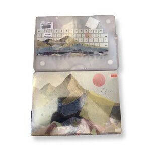 Macbook Pro 14.2 A2442 Landscape Pattern Case and Keyboard Cover New